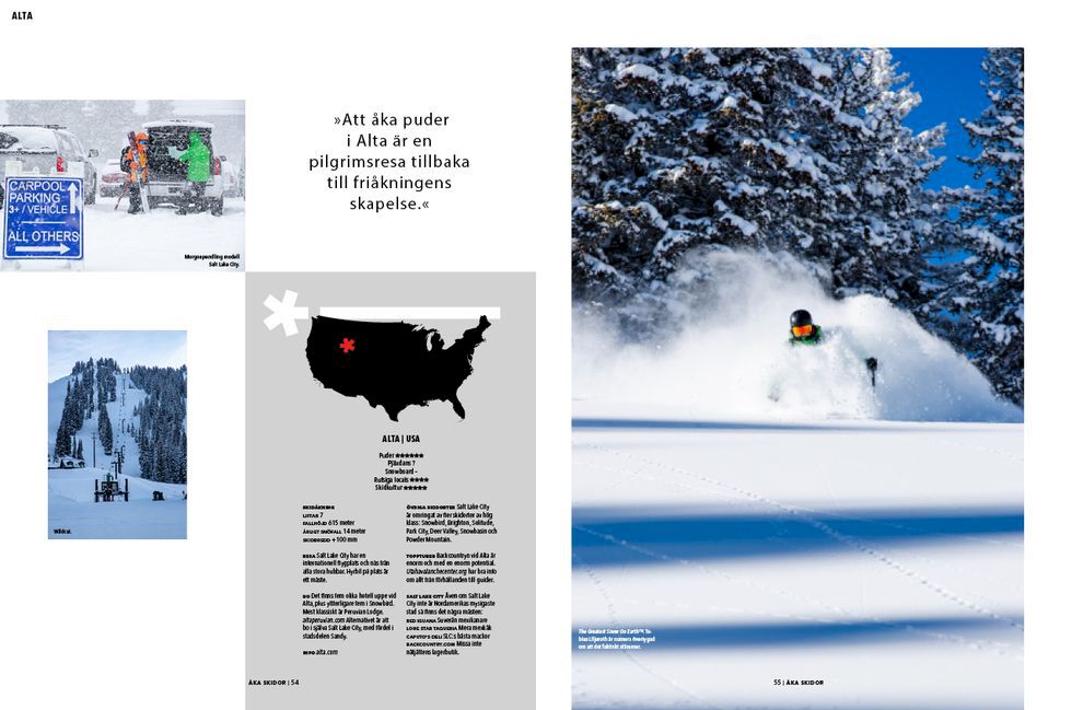 Världens bästa snö i decembernumret av Åka Skidor