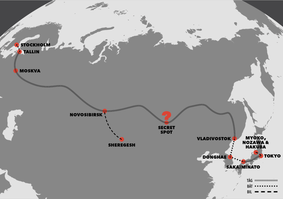 12 000 km: Från Stockholm till Japan med Transsibiriska Järnvägen