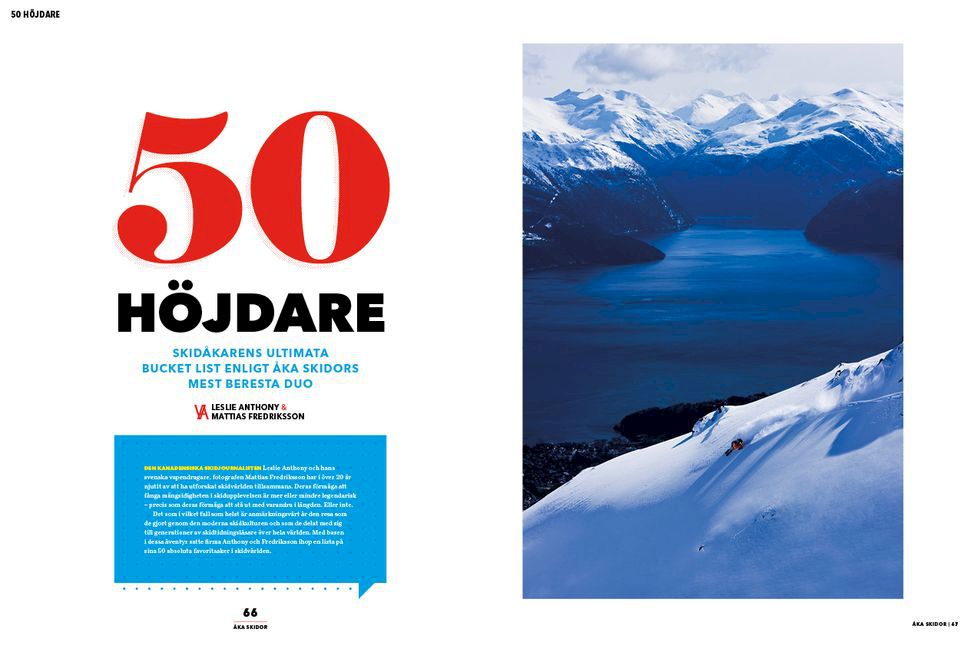 Oktobernumret av Åka Skidor: 50 höjdare, Sibirien, Ötztal, Marsfjällen och mer
