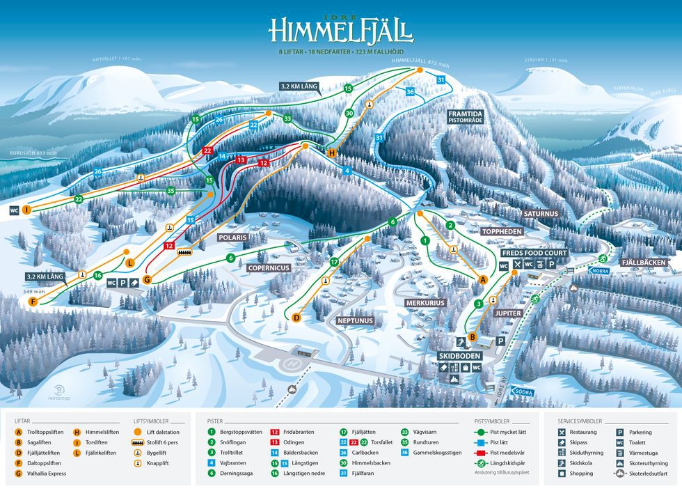 Idag öppnar Sveriges nya skidanläggning Idre Himmelfjäll