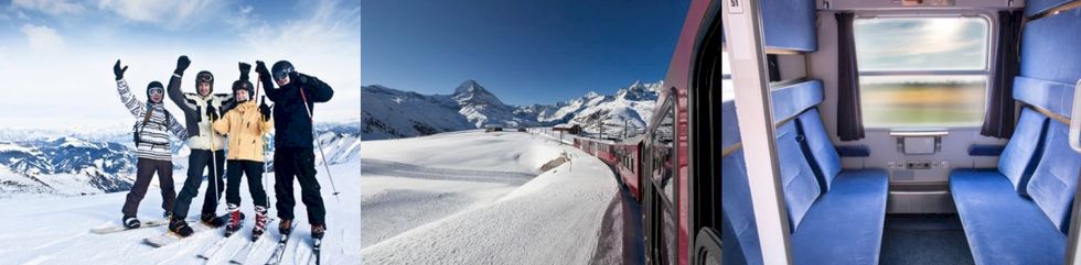 Raka spåret till Alperna utan byten med Sportlovståget