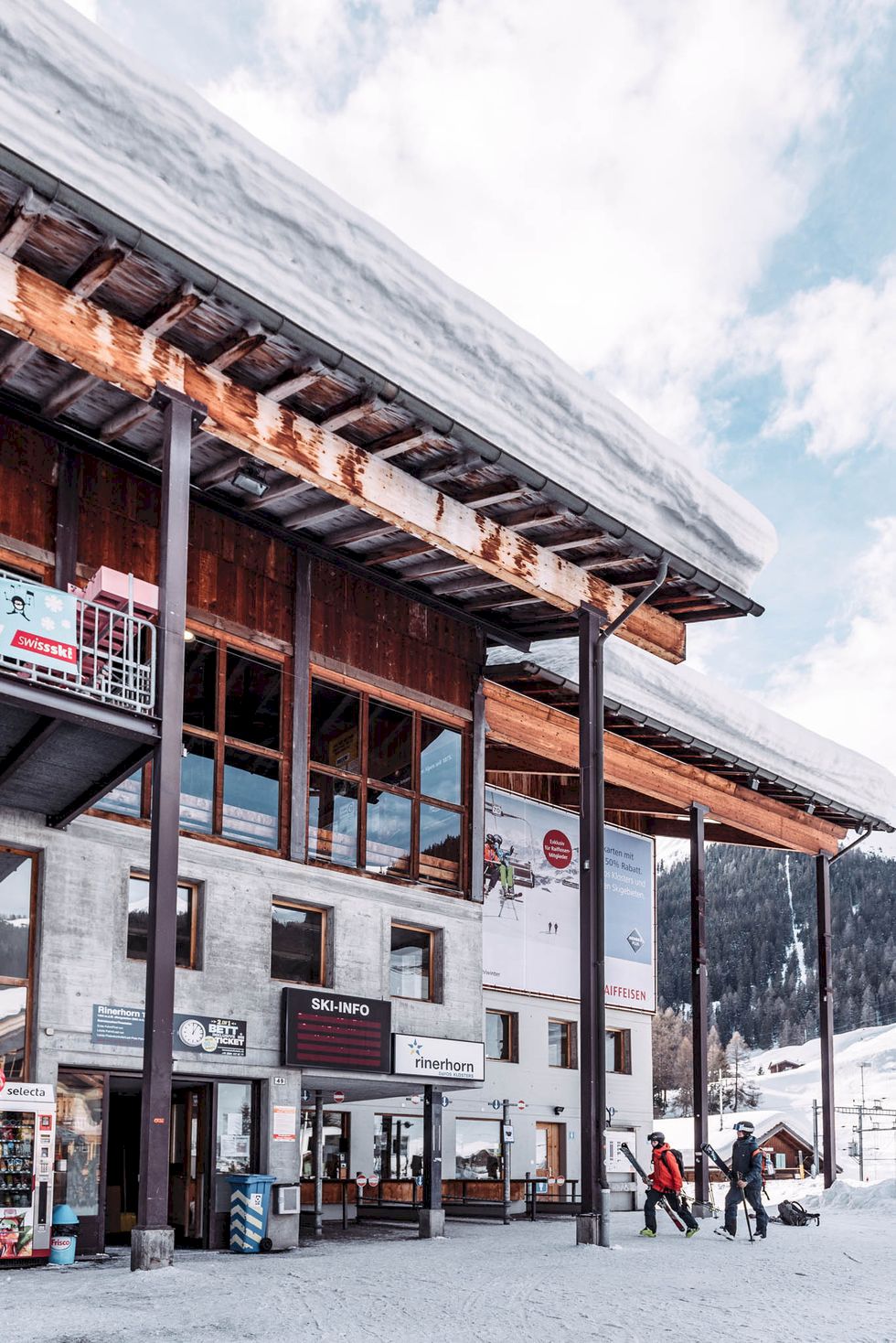 Davos - ospårat ovan Schweiz högsta stad