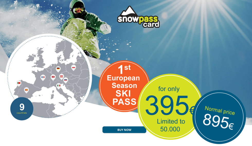 Nytt liftkort med över 100 skidorter i Europa