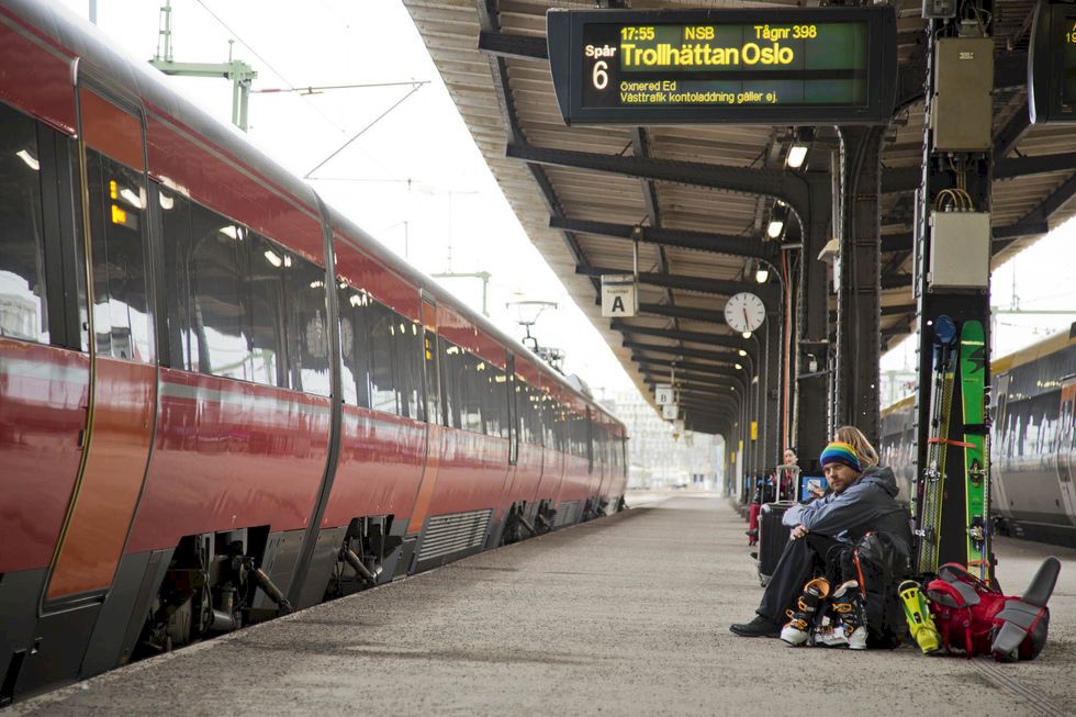 Klimatsmart topptur med tåg i Norge