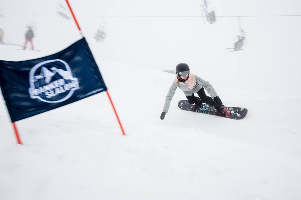 300 deltagare på Riksgränsen Banked Slalom