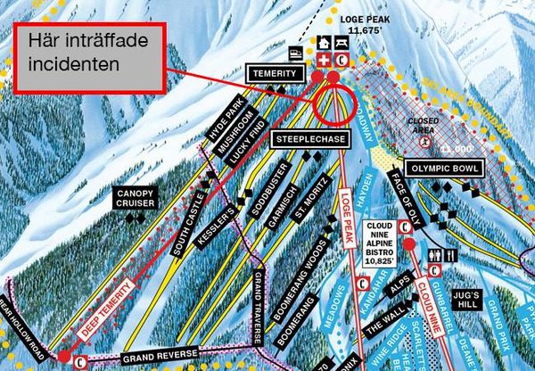 Snowboardåkare puttades av liften av skidåkare – föll 7 meter. 