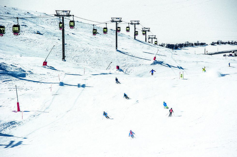 Entusiasternas sammandrabbning - Åka skidor ski camp